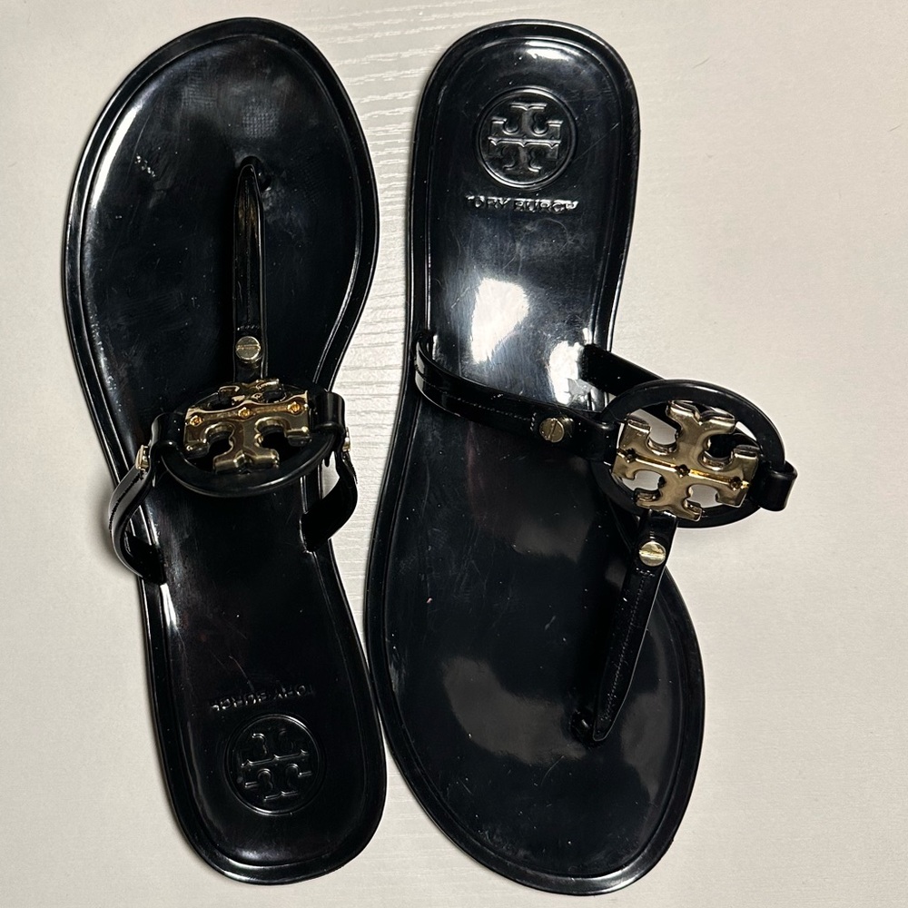Tory Burch Jelly Black Sandals - Picture 4 of 6